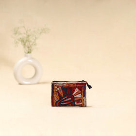 Kutch dhebariya qatab hand embroidered coin pouch 133