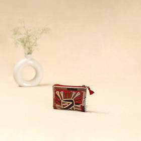 Kutch dhebariya qatab hand embroidered coin pouch 137