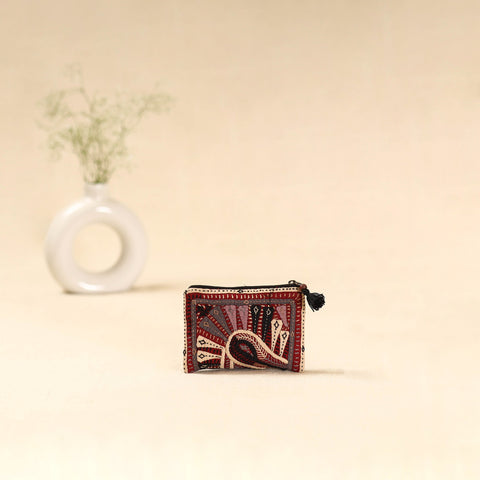Kutch dhebariya qatab hand embroidered coin pouch 139