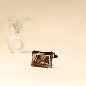 Kutch dhebariya qatab hand embroidered coin pouch 140