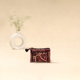 Kutch dhebariya qatab hand embroidered coin pouch 142