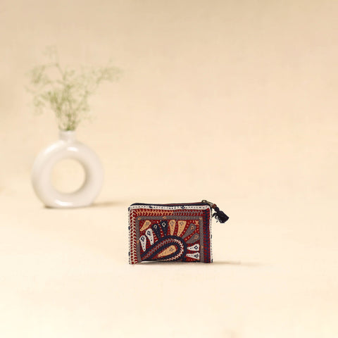 Kutch dhebariya qatab hand embroidered coin pouch 143