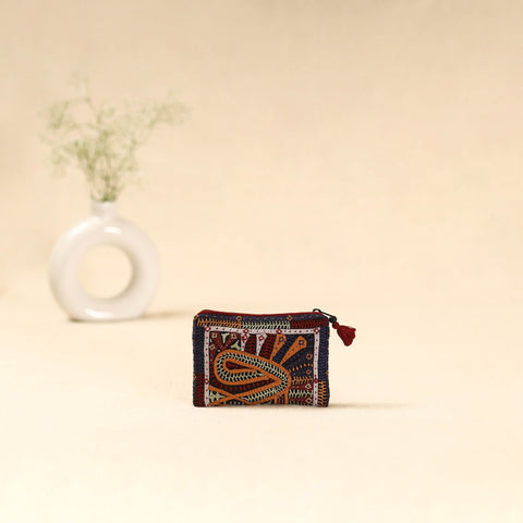 Kutch dhebariya qatab hand embroidered coin pouch 144