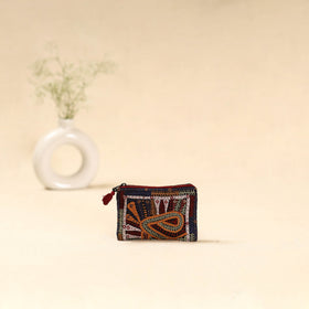 Kutch dhebariya qatab hand embroidered coin pouch 144