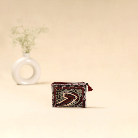 Kutch dhebariya qatab hand embroidered coin pouch 145