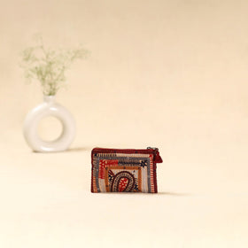 Kutch dhebariya qatab hand embroidered coin pouch 146