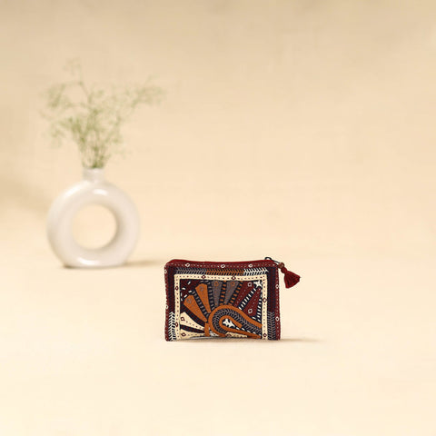 Kutch dhebariya qatab hand embroidered coin pouch 150