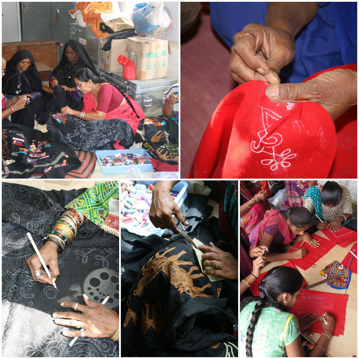 Multicolor Kutch Dhebariya Qatab Embroidery Sling Mobile Pouch 