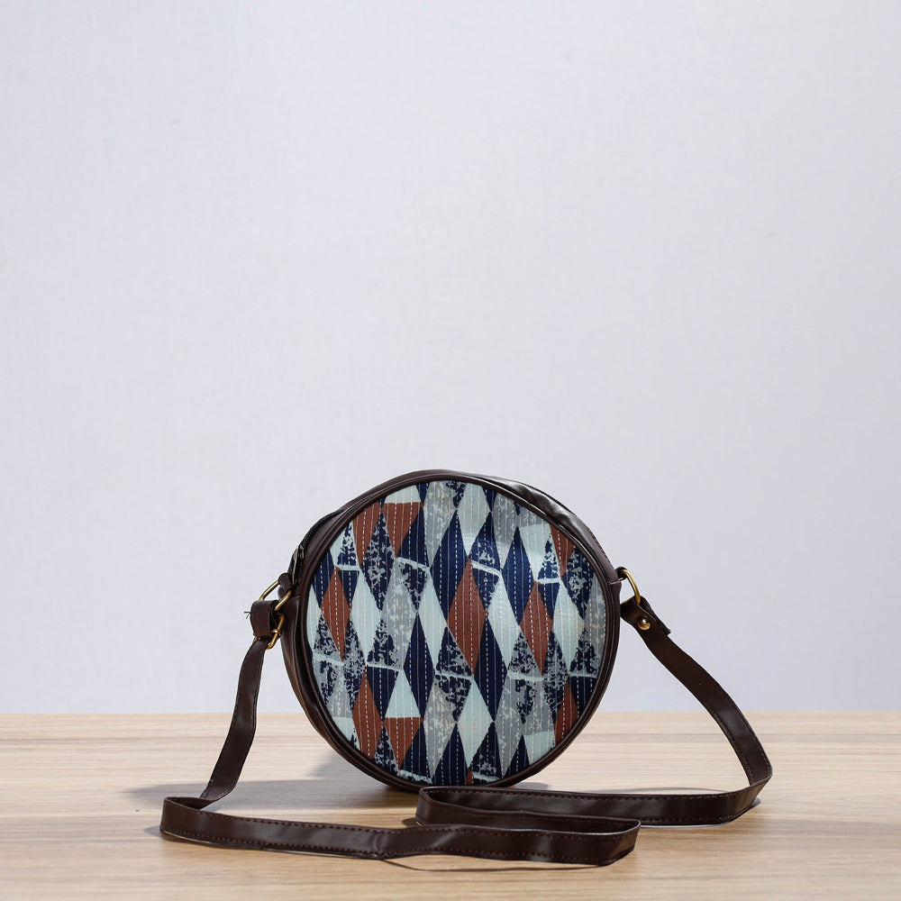  Kutch Handcrafted Cotton Running Sticth Shoulder Bag (Set of 4) 