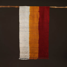 Kutch handwoven three shaded merino wool x katia silk stole