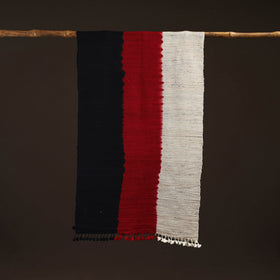 Kutch handwoven three shaded merino wool x katia silk stole