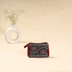 Kutch neran hand embroidered coin pouch 178 - handcrafted
