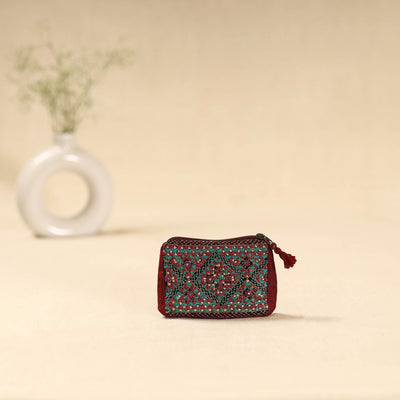 Kutch neran hand embroidered coin pouch 183 - handcrafted