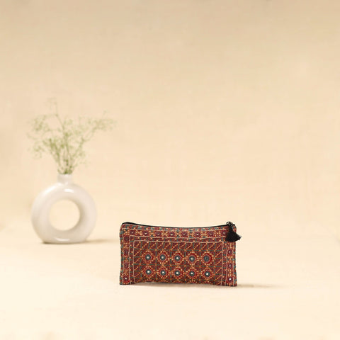 Kutch node bhori hand embroidered clutch purse 24