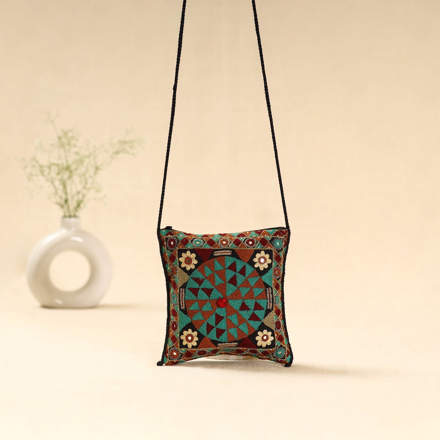 Kutch node fulado hand embroidered sling bag 70