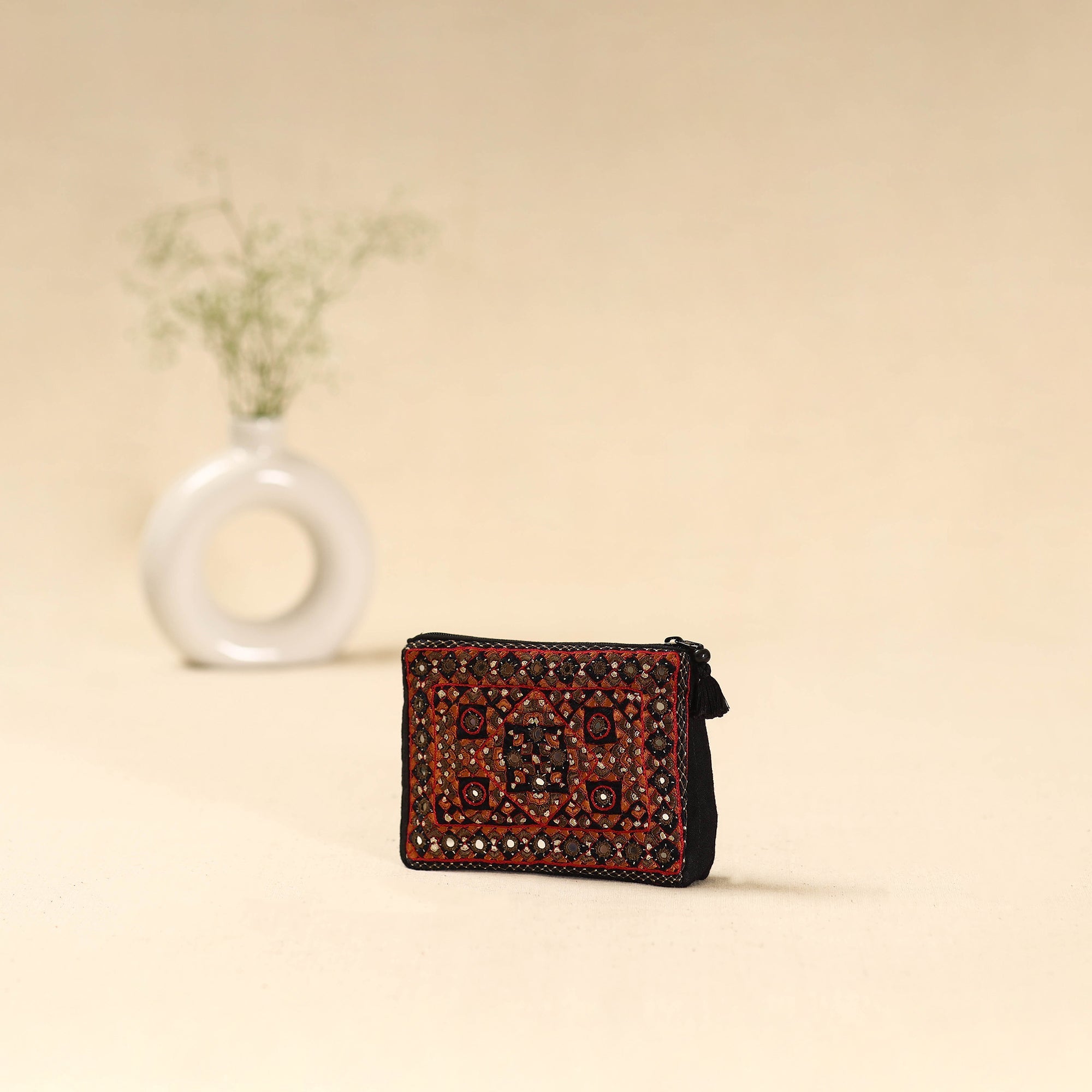 Kutch pakko neran hand embroidered cosmetic pouch 195