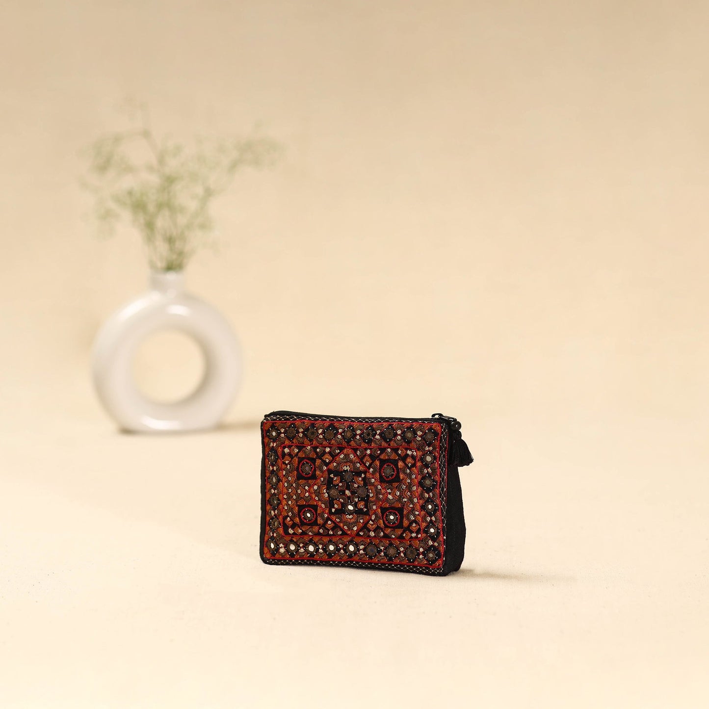 Kutch pakko neran hand embroidered cosmetic pouch 195