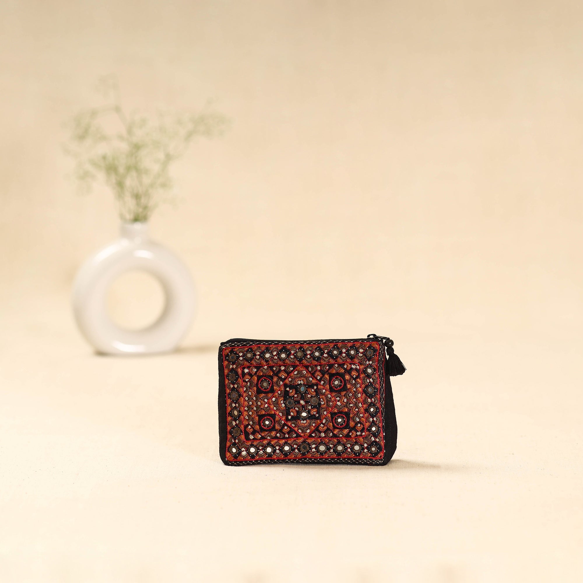 Kutch pakko neran hand embroidered cosmetic pouch 195