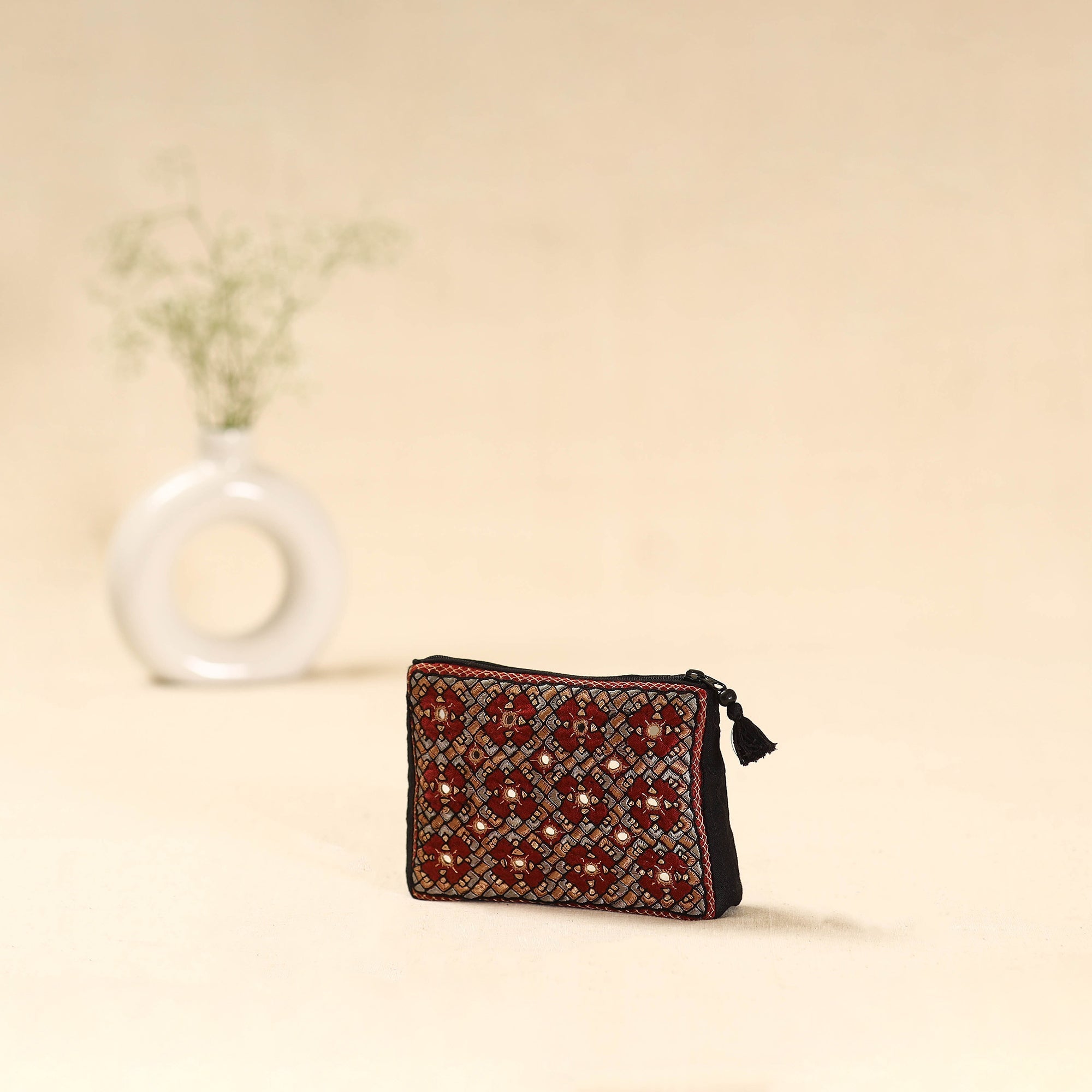 Kutch pakko neran hand embroidered cosmetic pouch 199