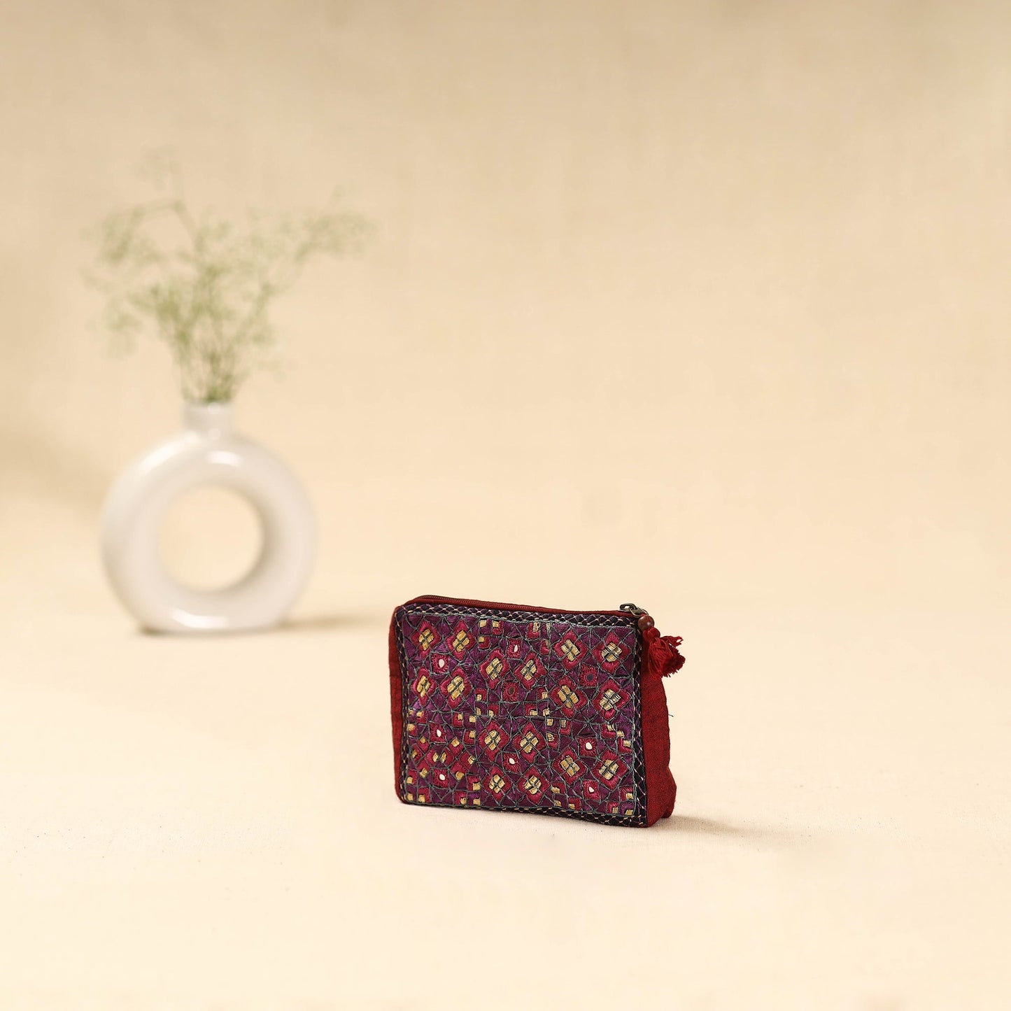 Kutch pakko neran hand embroidered cosmetic pouch 209