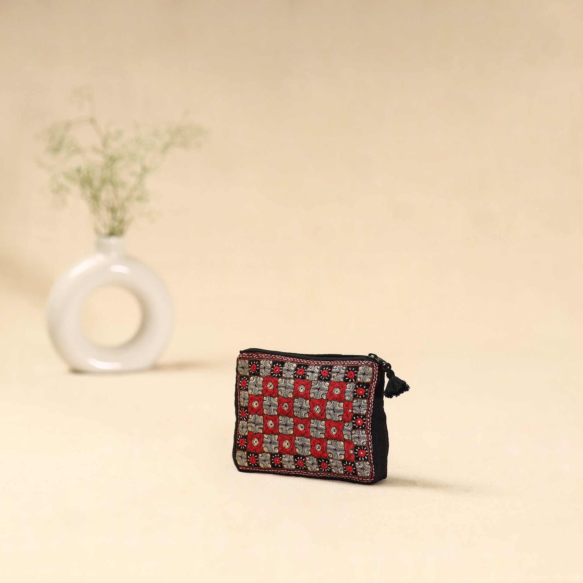 Kutch pakko neran hand embroidered cosmetic pouch 210