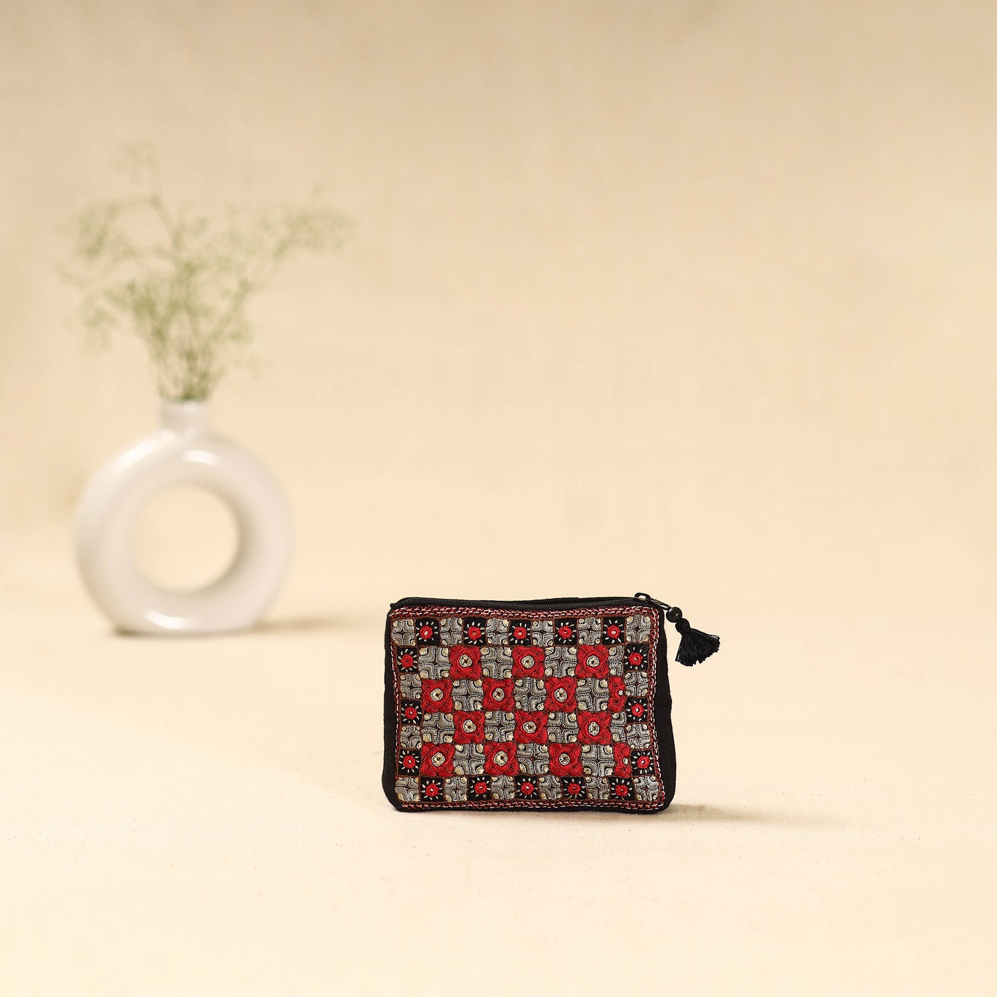 Kutch pakko neran hand embroidered cosmetic pouch 210