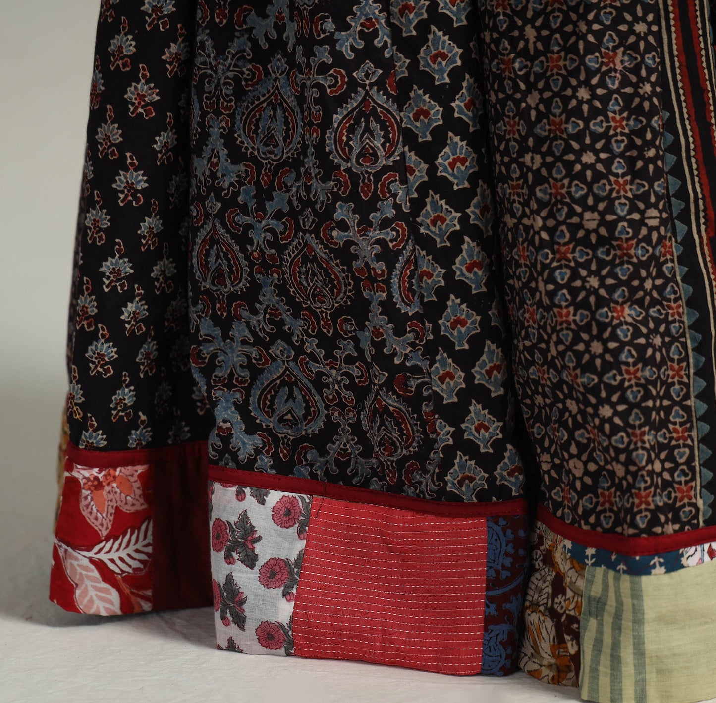 Buy Kutch Block Printed 24 Kali Cotton Long Skirt 06 Online at iTokri.com