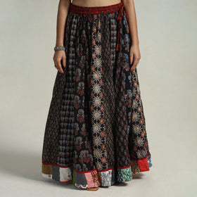 Multicolor - kutch printed 24 kali cotton long skirt 11
