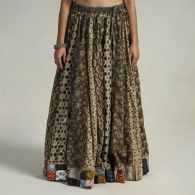 Multicolor - kutch printed 24 kali cotton long skirt 12