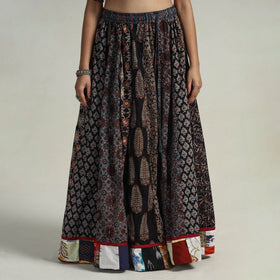 Multicolor - kutch printed 24 kali cotton long skirt 17