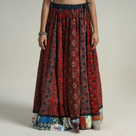 Multicolor - kutch printed 24 kali cotton long skirt 23