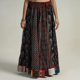 Multicolor - kutch printed 24 kali cotton long skirt 27