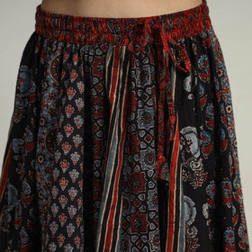 Multicolor - kutch printed 24 kali cotton long skirt 27