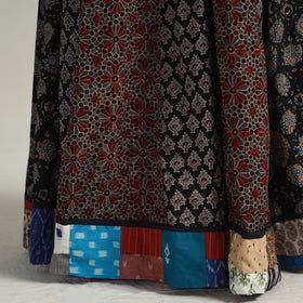 Multicolor - kutch printed 24 kali cotton long skirt 35