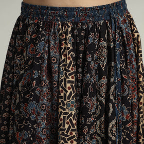 Multicolor - kutch printed 24 kali cotton long skirt 36