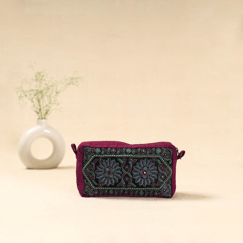 Kutch sindhi memon hand embroidered travel pouch 222