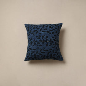 Multicolor - kutch hand embroidery mashru silk cushion