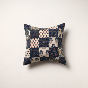Multicolor - kutch tagai work cotton patchwork cushion