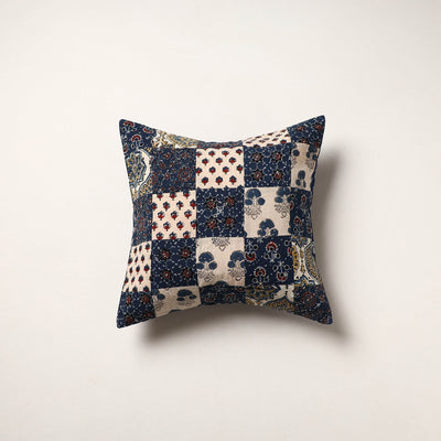 Multicolor - kutch tagai work cotton patchwork cushion