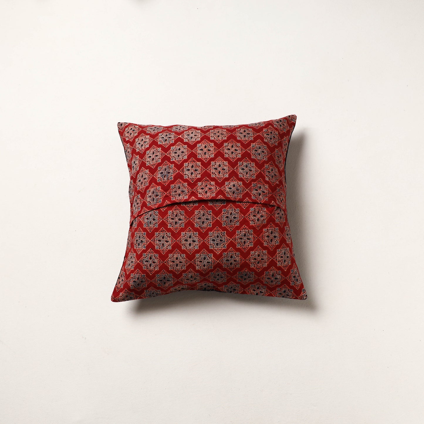 Multicolor - kutch tagai work cotton patchwork cushion