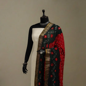 Kutch tie-dye cotton bandhani dupatta 05 - handcrafted