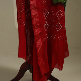 Kutch tie-dye cotton bandhani dupatta 09 - handcrafted
