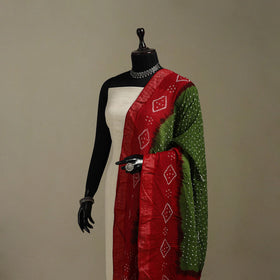 Kutch tie-dye cotton bandhani dupatta 09 - handcrafted