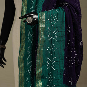 Kutch tie-dye cotton bandhani dupatta 14 - handcrafted