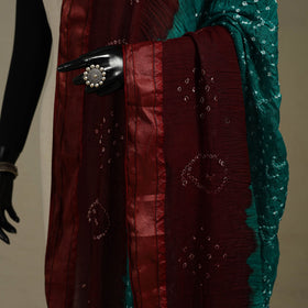 Kutch tie-dye cotton bandhani dupatta 19 - handcrafted