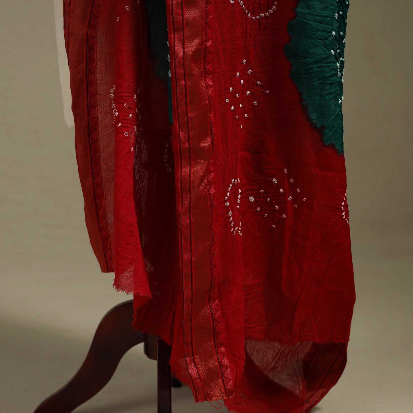 Kutch tie-dye cotton bandhani dupatta 21 - handcrafted
