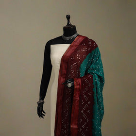 Kutch tie-dye cotton bandhani dupatta 22 - handcrafted