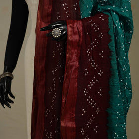 Kutch tie-dye cotton bandhani dupatta 22 - handcrafted