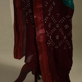 Kutch tie-dye cotton bandhani dupatta 22 - handcrafted
