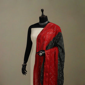 Kutch tie-dye cotton bandhani dupatta 24 - handcrafted